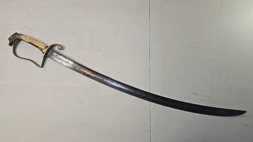 Eagle Head War of 1812 Infantry Officers Sword Saber - Etched