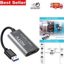 Compact Video Capture Card - 4K HDMI to USB, Perfect for Gamers and Streamers