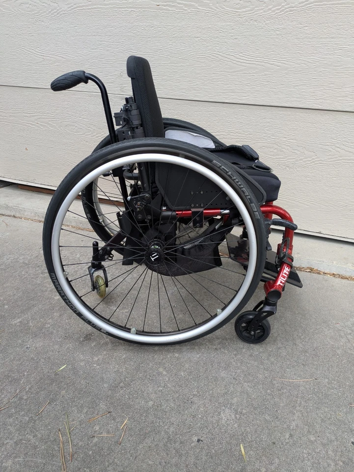 TiLite Twist Red 11" Pediatric Kids Wheelchair - Lightweight - Image 2 of 4