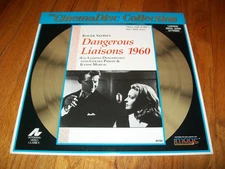DANGEROUS LIAISONS 1960 Laserdisc LD CINEMADISC WIDESCREEN EXCELLENT VERY RARE!