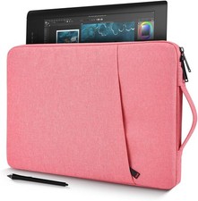 Portable Drawing Tablet Sleeve Protective Carrying Case for XP-Pen Pink