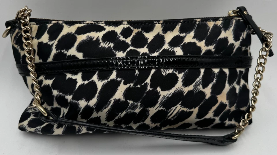 Bolso sin asas Kate Spade New York para mujer beige negro estampado de leopardo Foto 2 de 4