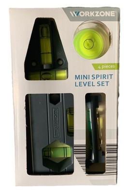 Work Zone: Mini Wasserwaage | 4-teiliges Set