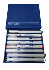 Creative Memories Fine Tip Colored Pen Set Of 8 In Case Good Cond JB4D