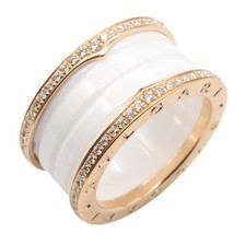 BVLGARI B-zero1 B.ZERO1 4 bands Ring Diamond 750 CeramicPG US 7-1/4 P0056435