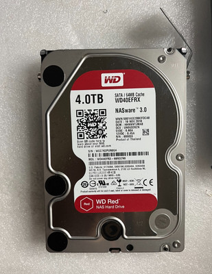 Western Digital WD40EFRX 4TB 3.5''HDD SATA WD Red NAS Hard Drive