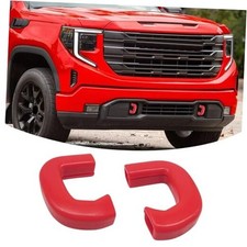 Compatible with GMC Sierra 1500 2019-2026 Tow Hook Covers Fit,Front Bumper