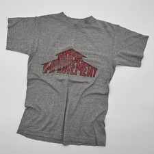 Vintage Home Improvement TV Show Graphic T-Shirt Mens Gray Short Sleeve S