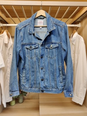 LEE COOPER UK 14 BLAU MANTEL JACKE DENIM JEANS GEKNÖPFT UNGEFÜTTERT FREIZEIT DAMEN