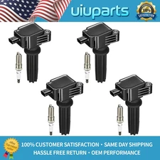 4 Energy Ignition Coil & Iridium Spark Plug OEM for 2012-2018 Ford Focus UF670
