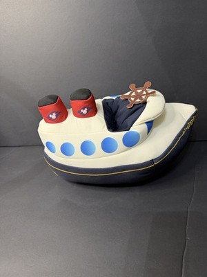 Disney Cruise Line DCL Cruise Ship Plush Boat Mickey Mouse Logo Souvenir Retired