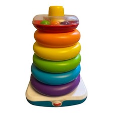    Fisher Price Giant Rock-a-Stack 14   Tall Ring Stacking Toy 12M Multicolor