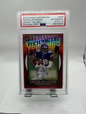 2020 Panini Chronicles - Legacy Update Rookie Auto Justin Jefferson Red /50