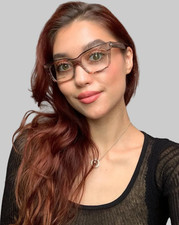 New ALAIN MIKLI A 03021 8730 50mm Red/Clear Women's Eyeglasses Frame Italy