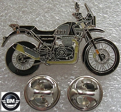 MARKENLOS Pin Anstecker Royal Enfield Himalayan in grau/grey Motorrad Moto Art. 1354
