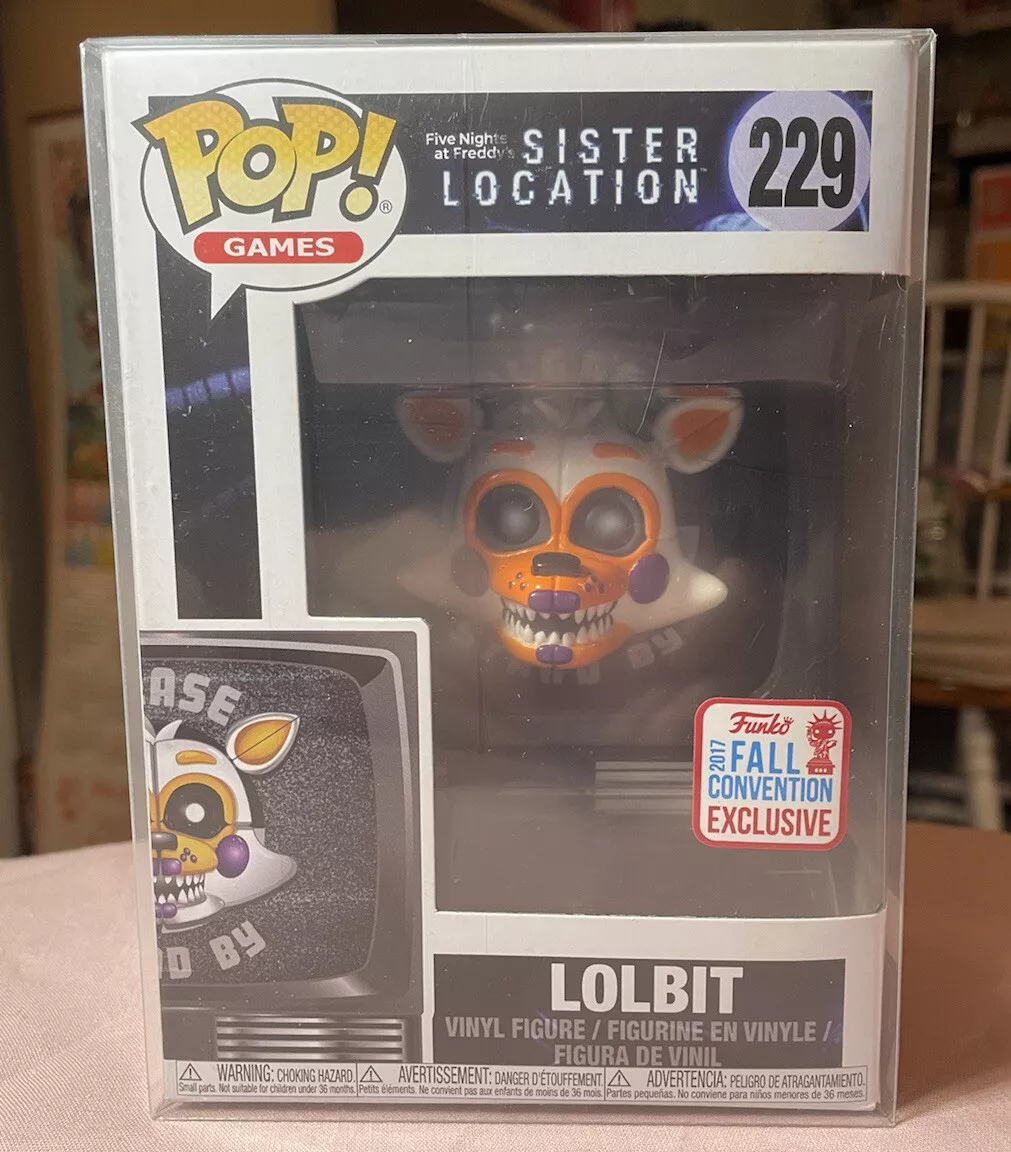 Funko POP! Games Five Nights at Freddy's Sister Location LOLBIT 2017 NYCC  Fall Convention Exclusive # 229 Vinyl Figure 