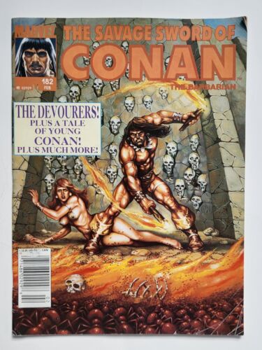 Marvel Comics The Savage Sword of Conan #182, February, 1991 - Picture 1 of 8