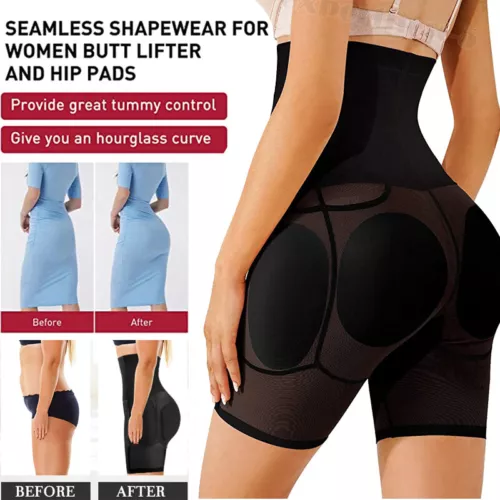 FAKE ASS Butt and Hip Enhancer Booty 4 Pads Underwear Pants Women Body Shaper US - Picture 4 of 35