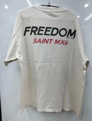Saint Michael Freedom Space MX6 Streetwear Mens Short Sleeve  