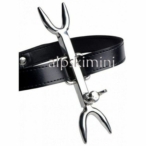 Collar Cuero Acero Inoxidable Herejes Horquilla Posicionamiento Pareja Juegos Restricción - Imagen 8 de 11