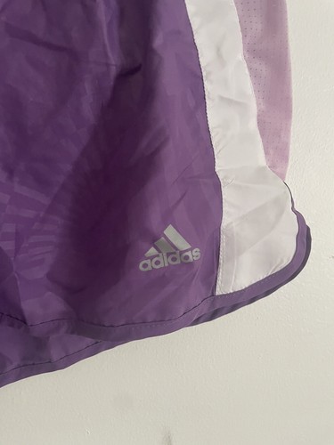 Adidas Womens Fitness Purple Shorts Sz M-3 NWT Zz22 - Picture 2 of 11