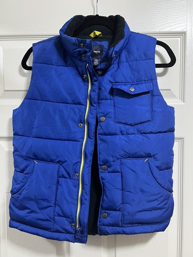 Gap Kids Blue Puffer Vest Size Medium Zipper - Picture 1 of 6