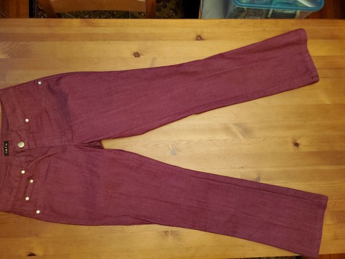 IMAN RED STRAIGHT SLIM JEANS Size XS - Picture 6 of 6