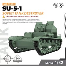 32581 V1.9 1/32 Military Model Kit Soviet SU-5-1 Tank Destroyer WOT