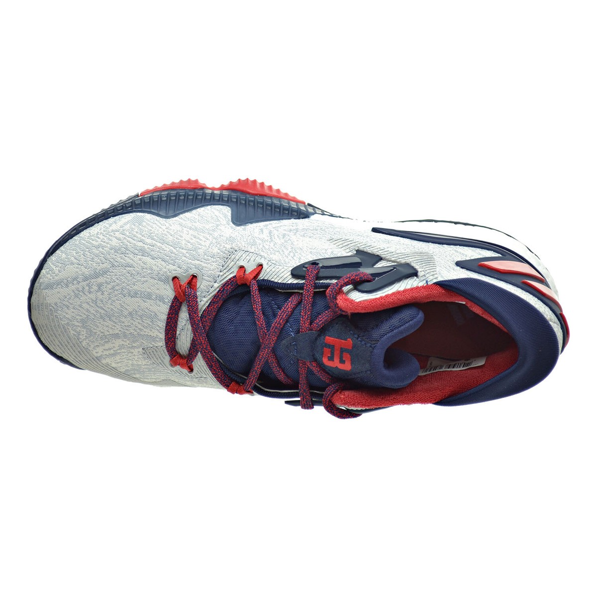 Adidas Crazylight Boost Low 2016 Big Kid's Shoes White-Navy
