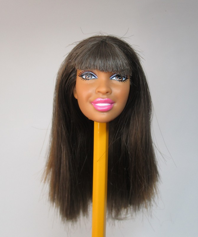 Mattel Barbie Fashionista African American Desiree Face Mold Doll Head