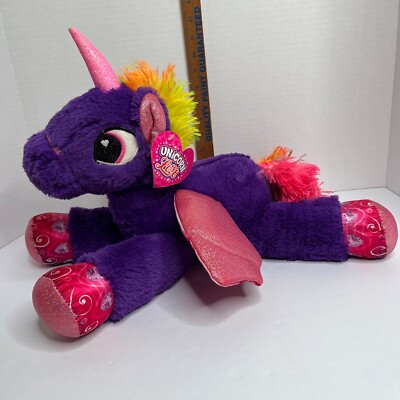 Purple Unicorn w/Pink Wings & Multicolor Mane/Tail by Love Magic-Tags-PolyMailer