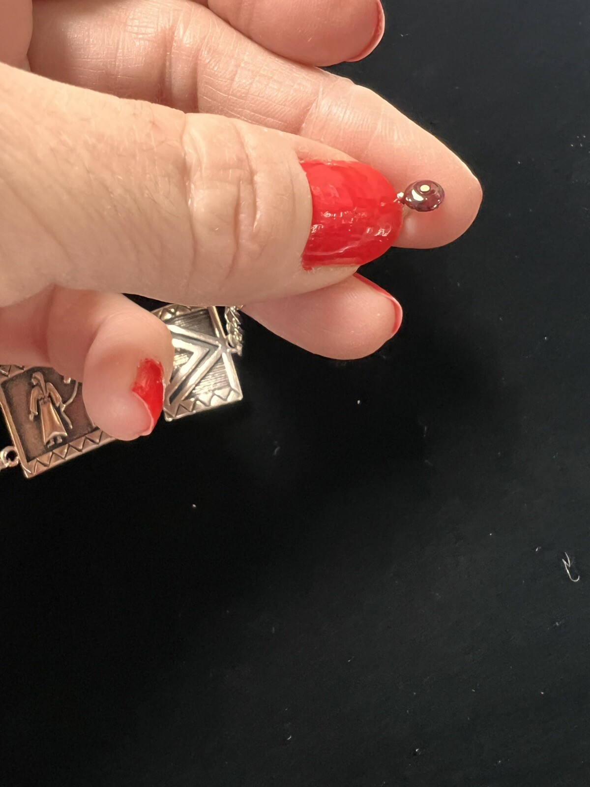 Carolyn Pollack Solid Silver Bracelet Aztec Nativ… - image 8