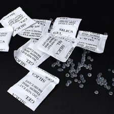100 - Silica Gel Packets - Desiccant - 1/2 Gram Fast ship from U.S.A. Non-Toxic