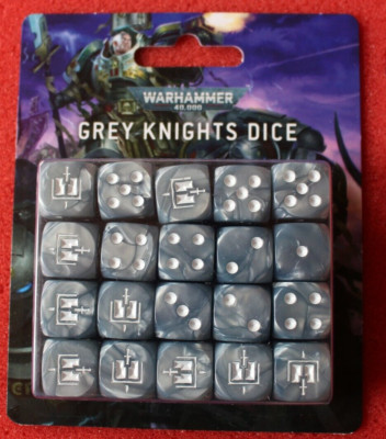 Games Workshop Warhammer 40k Grey Knights Würfel Neu in OVP Neu 20 x D6 2021 Ritter GW 