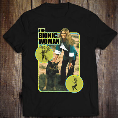 Cotton S-5XL T-Shirt Jaime Sommers Classic The Bionic Woman Oscar Goldman