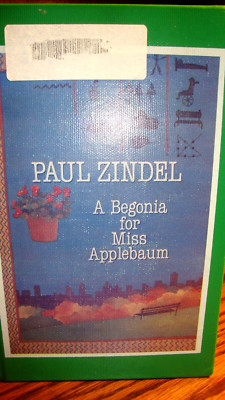 A BEGONIA FOR MISS APPLEBAUM by Paul Zindel~Hardcover Children's Book~Ex-Lib H18