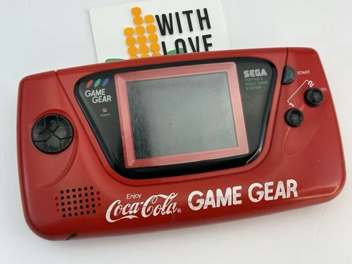 Red Coca-Cola Sega Game Gear Console Japan Import Region Sold AS-IS