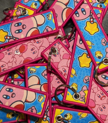 #ad #ad Kirby Star Wand and Kirby Army Cute Anime Game Jet Tag Keychain NEW $4.99