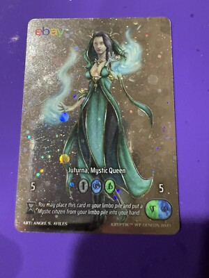 Kryptik Tcg Gen Con eBay Promo Juturna, Mystic Queen Cosmic Foil