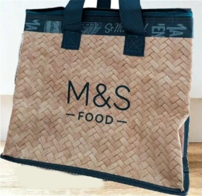 MARKS AND SPENCER M&S Shopping Bag MEDIUM AntiBac Insulated Food Chill Cool Tote Shopper