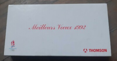 COFFRET PUBLICITAIRE JEUX Olympiques Albertville 1992 Thomson A-16 no