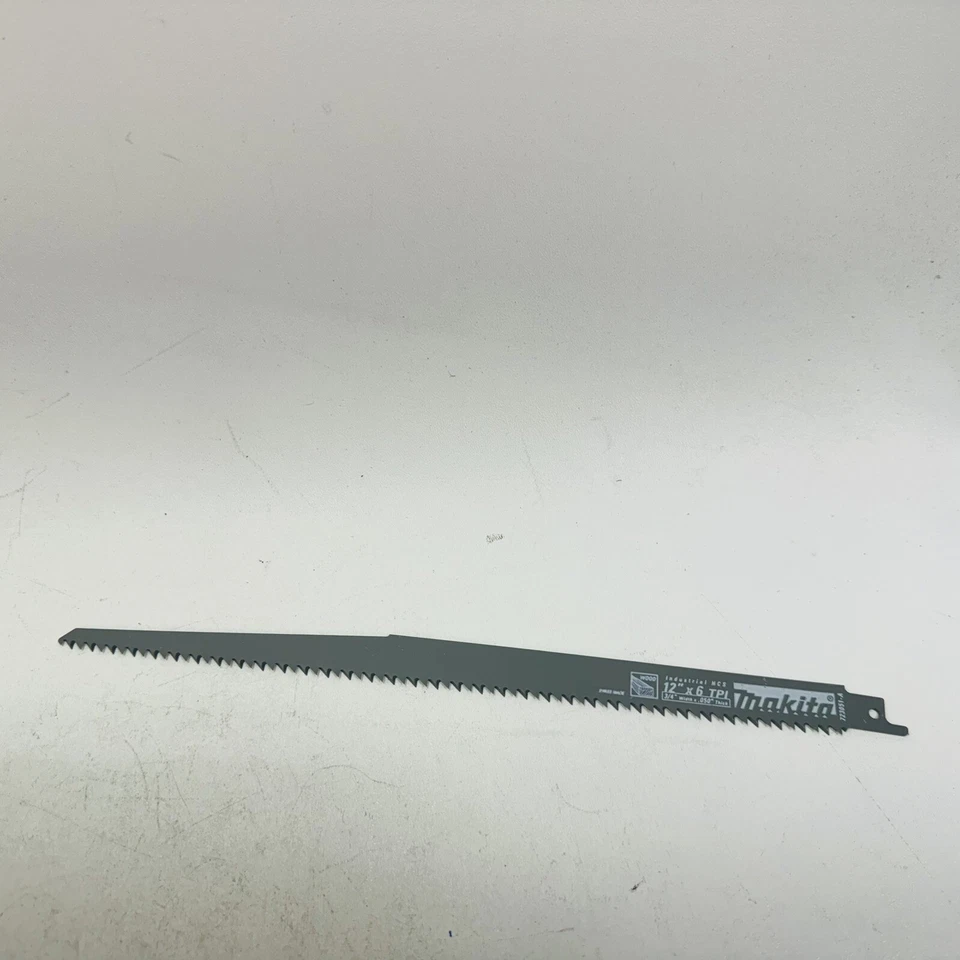 Paquete de 25 - Hoja de sierra recíproca para corte de madera Makita 723051-A-5 12", 6TPI Foto 3 de 4