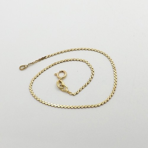 14k Gold Serpentine S Link Bracelet Italy - 第 2/7 張圖片