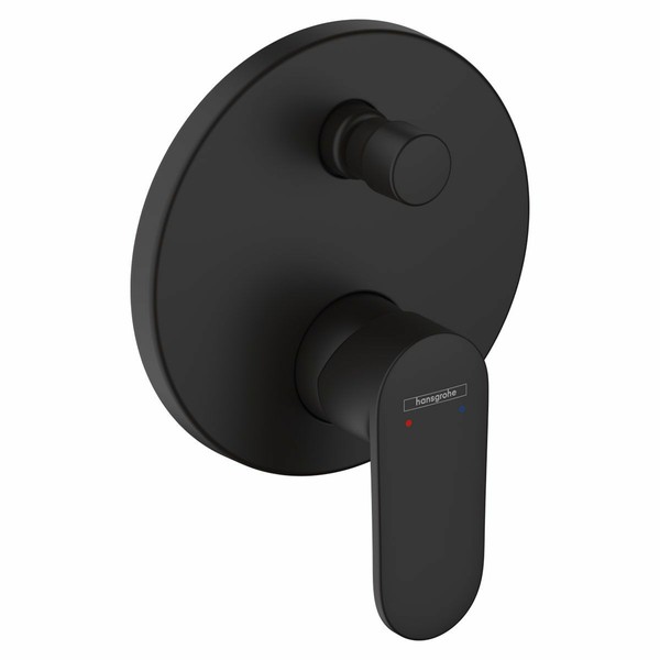 Hansgrohe Vernis Blend Einhebel Wannenmischer Fertigmontageset Up Mattschwarz-image