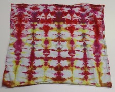 Tie Dye Bandana 21" x 21" Pink Rain Drip 100 cotton