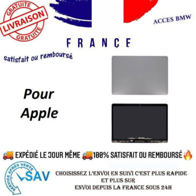 Écran Complet Gris Sidéral Pour MacBook Pro Retina TB 13" - Sans Logo (A1989/A2289/A2251/A2159)