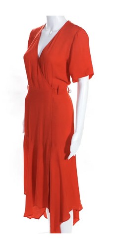 A.L.C. Short Sleeve V Neck Claire Wrap Dress  Size 4 Women’s - Picture 2 of 5