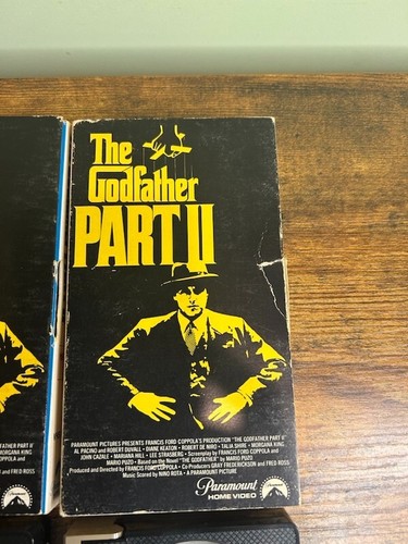 The Godfather Part II 2 (VHS 1979) 1st Print Gatefold No UPC - Picture 5 of 15