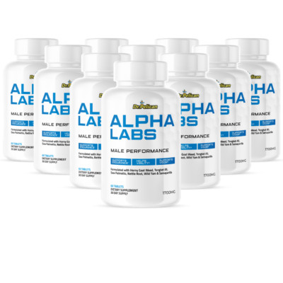 Alpha Labs-Men's Health & Performance- 10 Bottles- 600 Tablets