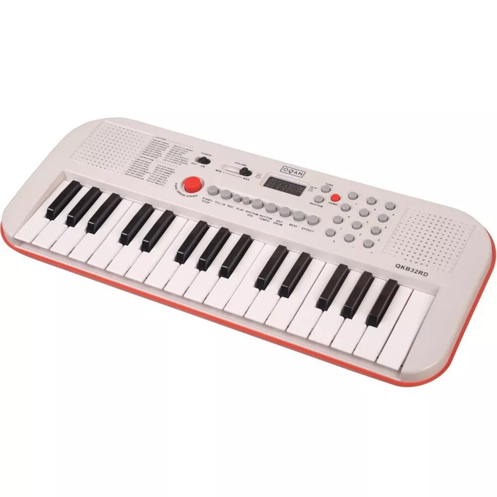 OQAN QKB32RD pianola tastiera a 32 mini tasti per bambini scuole primarie NUOVA